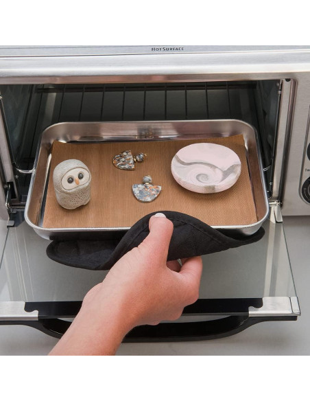 Alfombrilla de trabajo segura para horno Polyform 19.7x33 cm