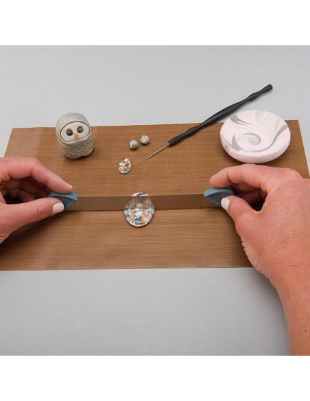 Alfombrilla de trabajo segura para horno Polyform 19.7x33 cm