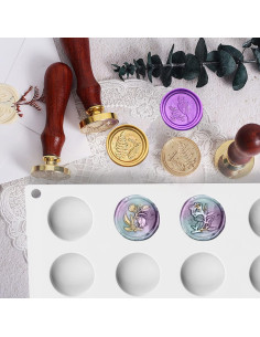 Alfombrilla de Silicona para Sello de Cera CANIPHA 24 Cavidades 2