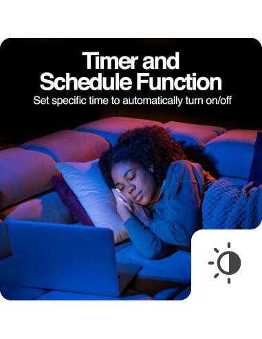 Bombilla Inteligente Wi-Fi Intermatic ABRA A19 RGB 800 Lúmenes