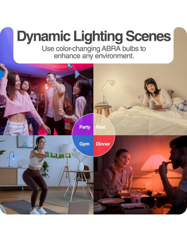 Bombilla Inteligente Wi-Fi Intermatic ABRA A19 RGB 800 Lúmenes