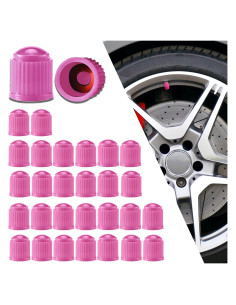 Tapas de Válvula de Neumático Piburth Rosa 30PCS Universal