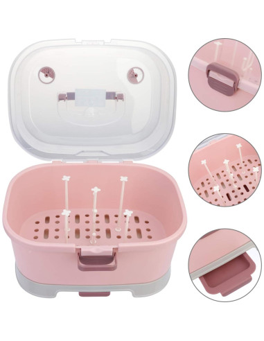 Organizador de Gabinete de Cocina Toyvian Estante Secado Botellas