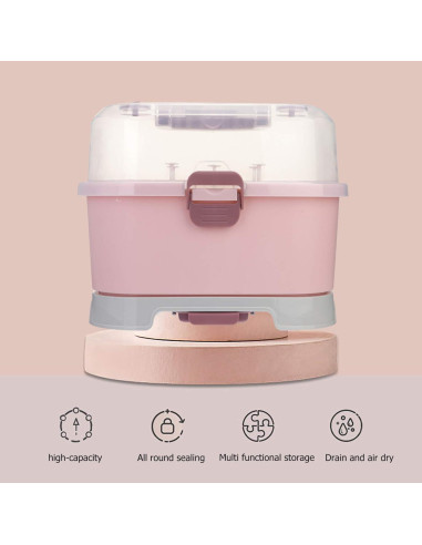 Organizador de Gabinete de Cocina Toyvian Estante Secado Botellas