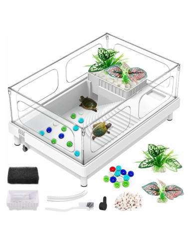 Acuario para Tortugas GOZILLA 39.1x26.9x18 cm Acrílico