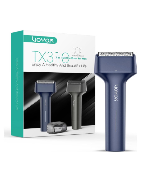 Afeitadora Eléctrica VOYOR TX310 3 en 1 IPX6 Carga USB-C