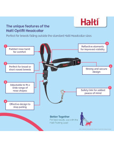Collar de Cabeza HALTI Optifit Antitirones Mediano Ajustable 2
