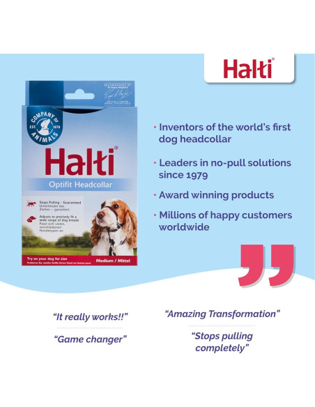 Collar de Cabeza HALTI Optifit Antitirones Mediano Ajustable