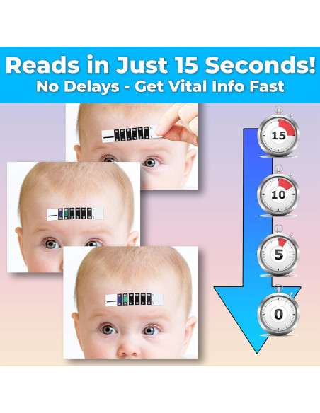 Tira Termómetro Frontal No Intrusiva Eucatus 2 Pk Reutilizable