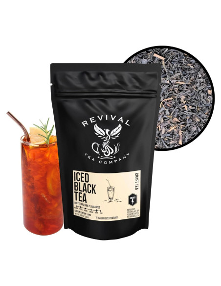 Té Negro Helado Revival Tea Company - 1 Galón (3.78L) - 15 Bolsitas