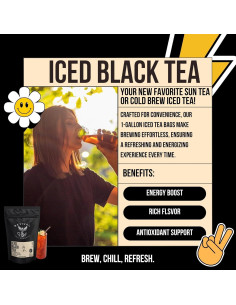 Té Negro Helado Revival Tea Company - 1 Galón (3.78L) - 15 Bolsitas 2