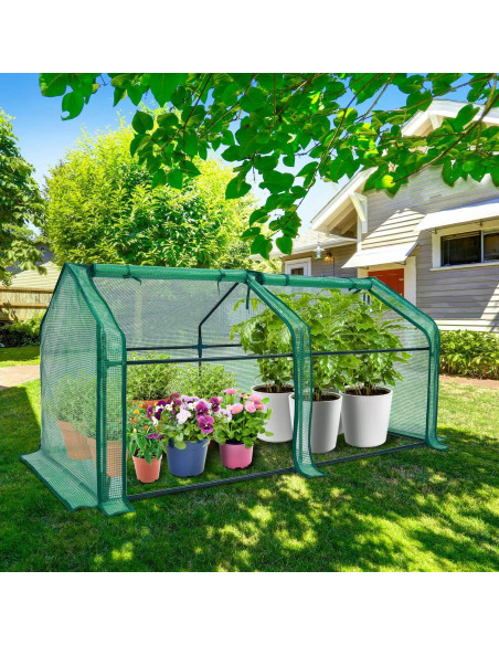 Invernadero Mini Portátil Ohuhu 1.8m x 0.9m con 2 Puertas