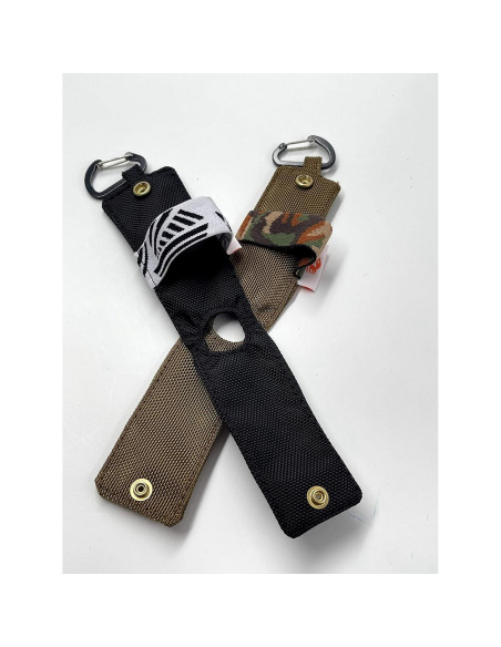 Porta Gel Antibacterial SUCHI Mini Nylon 2 oz Oliver y Negro