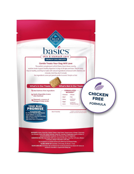 Galletas Crujientes Blue Buffalo Basics Salmón y Papa 170g