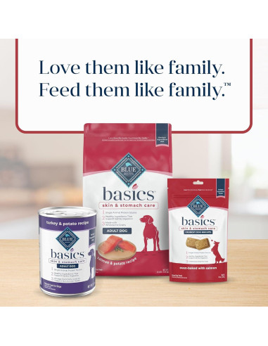 Galletas Crujientes Blue Buffalo Basics Salmón y Papa 170g