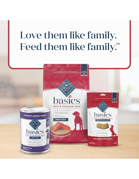 Galletas Crujientes Blue Buffalo Basics Salmón y Papa 170g