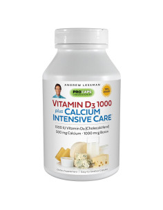 Vitamina D3 1000 UI Andrew Lessman + Calcio 60 Cápsulas