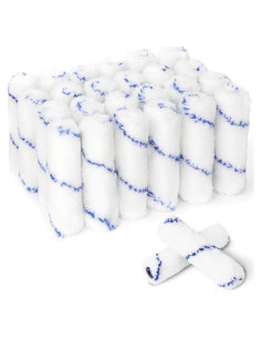 Cubiertas de rodillo de pintura microfibra 4" PinStone - 24 piezas