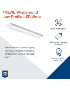 Luz LED de 120V 4 pies Lithonia Lighting 2700K Montaje Empotrado 2