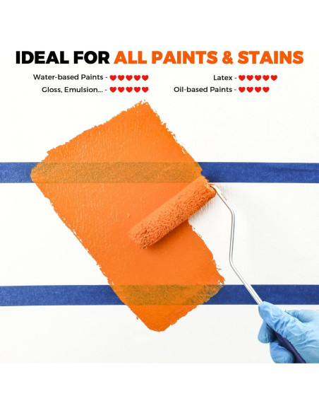 Cubiertas de rodillo de pintura microfibra 4" PinStone - 24 piezas