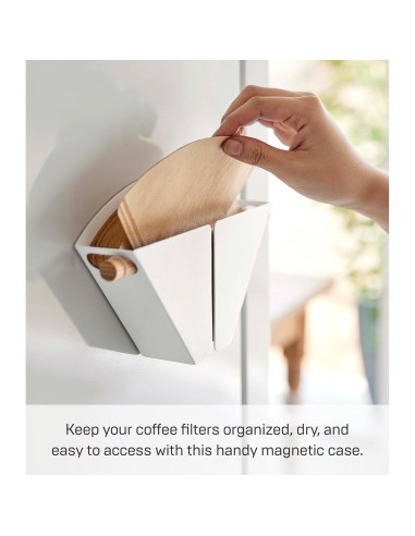Soporte Magnético para Filtros de Café Yamazaki 04 Acero Madera
