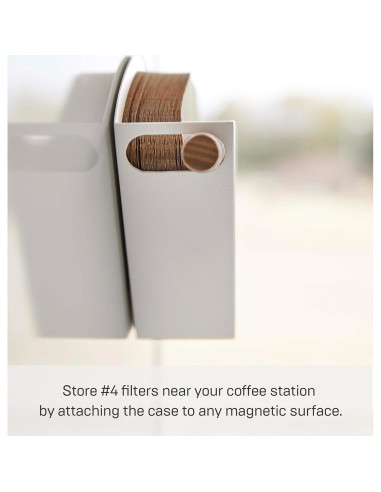 Soporte Magnético para Filtros de Café Yamazaki 04 Acero Madera