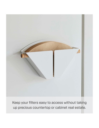 Soporte Magnético para Filtros de Café Yamazaki 04 Acero Madera