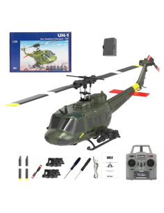 Helicóptero RC UH-1 Huey YOMTDIY 1/48 6CH Estabilizado