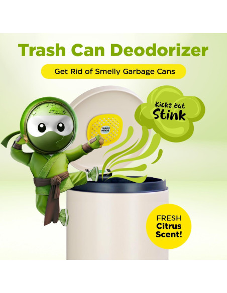 Ambientador de Cubo de Basura Trash Ninja - Cítricos, 2 Unidades