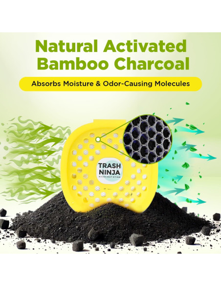 Ambientador de Cubo de Basura Trash Ninja - Cítricos, 2 Unidades