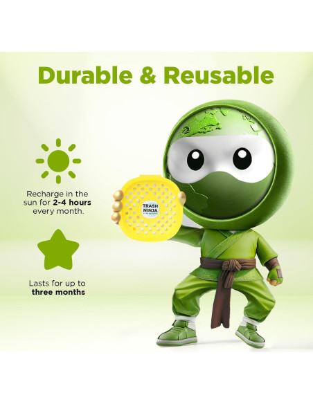 Ambientador de Cubo de Basura Trash Ninja - Cítricos, 2 Unidades