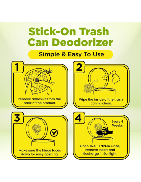 Ambientador de Cubo de Basura Trash Ninja - Cítricos, 2 Unidades