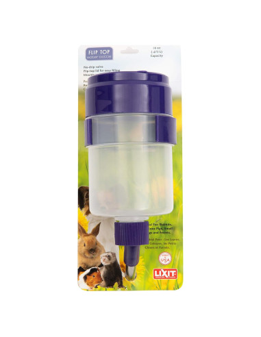 Botella de Agua Lixit 473ml con Válvula de Palanca para Mascotas