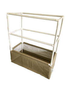 Cama Elevada de Jardín Grassroots 0.61x1.22m con Enrejado