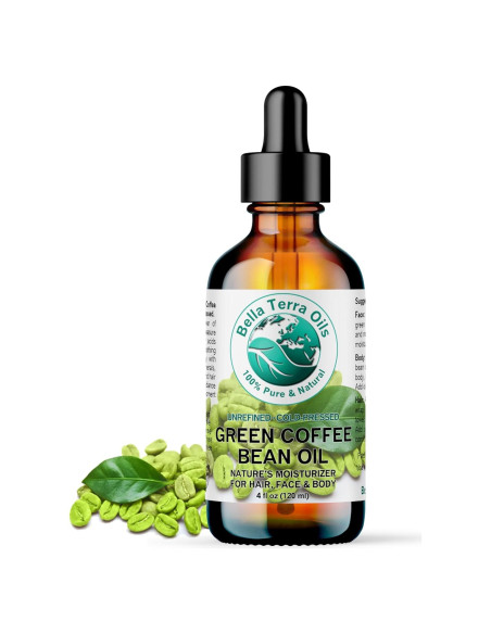 Aceite de Grano de Café Verde Bella Terra - 118 ml - Prensado en Frío