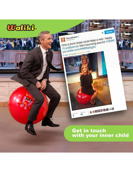 Pelota Saltarina Waliki 45CM para Niños 3-6 Años