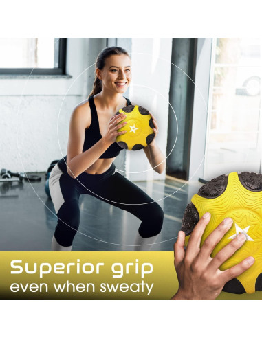 Balón Medicinal Yes4All con Agarre Texturizado 2.72-5.44KG