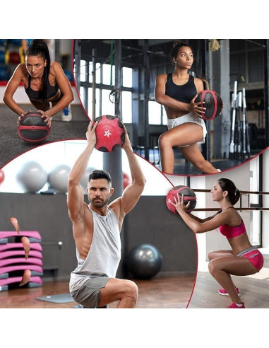 Balón Medicinal Yes4All con Agarre Texturizado 2.72-5.44KG