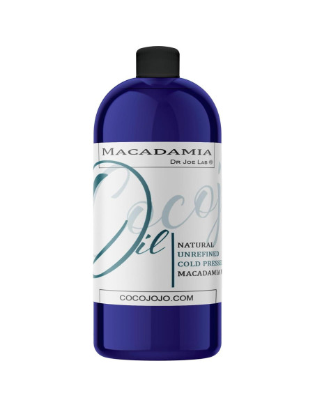 Aceite de Nuez de Macadamia Dr Joe Lab 946 ml Puro Hidratante
