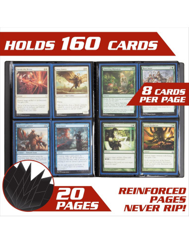 Álbum de Cartas Coleccionables Monster Protectors - Azul Mate - 9 Bolsillos