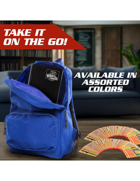 Álbum de Cartas Coleccionables Monster Protectors - Azul Mate - 9 Bolsillos