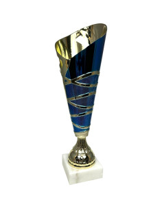 Copa de Trofeo Medallas Express AMC331-C 33cm Dorada Azul 2