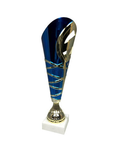 Copa de Trofeo Medallas Express AMC331-C 33cm Dorada Azul
