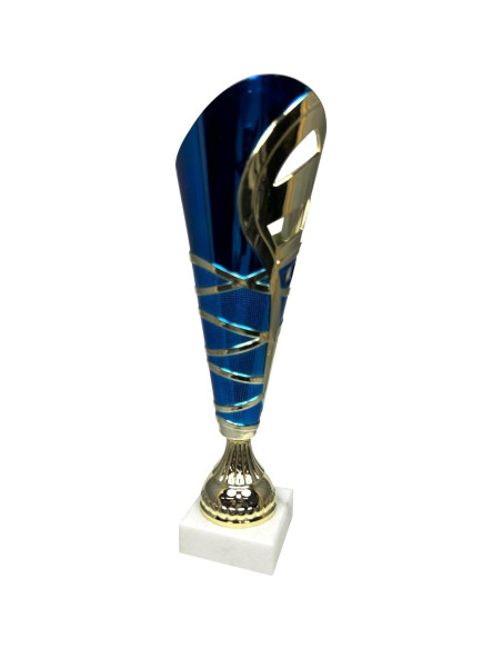 Copa de Trofeo Medallas Express AMC331-C 33cm Dorada Azul