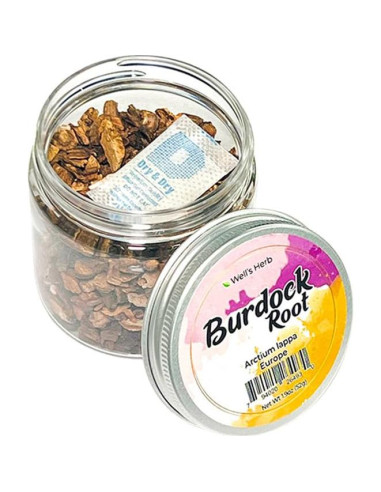 Raíz de Bardana Secada Well's 53.86 g 100% Natural para Aceite DIY