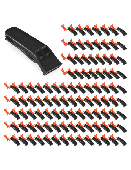 100 Silbatos de Emergencia Sotiff con Cordón Negro 120 dB