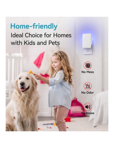 Trampa de Insectos Voladores WowCatch con Luz UV y Adhesivo Doble Cara