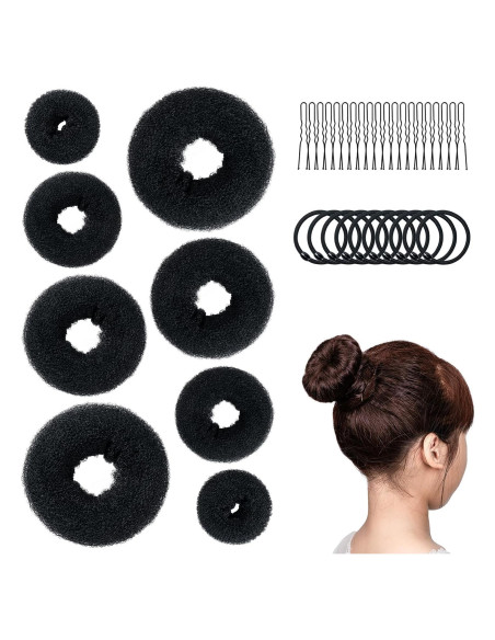 Juego de Hacedores de Moños de Cabello Amrules, 8 Piezas