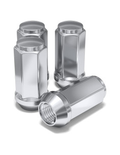 Tuercas de Rueda White Knight 1909XL-4 Cromadas M14x1.50 - Paquete de 4