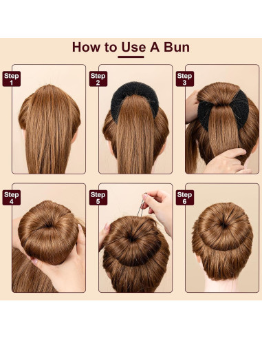 Juego de Hacedores de Moños de Cabello Amrules, 8 Piezas